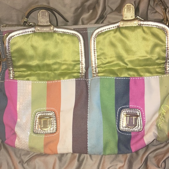 Vintage Rainbow Striped Coach Bag - Picture 6 of 11